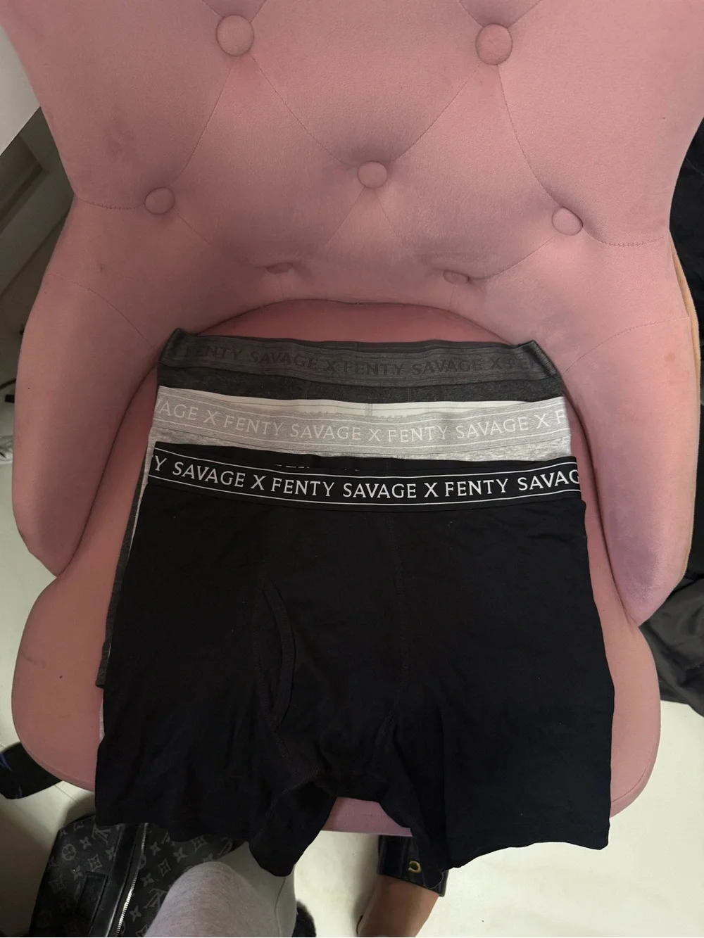 NEVER WORN!!! Savage X Fenty Men's Boxer Briefs - Black, Dark Gray, Light Gray